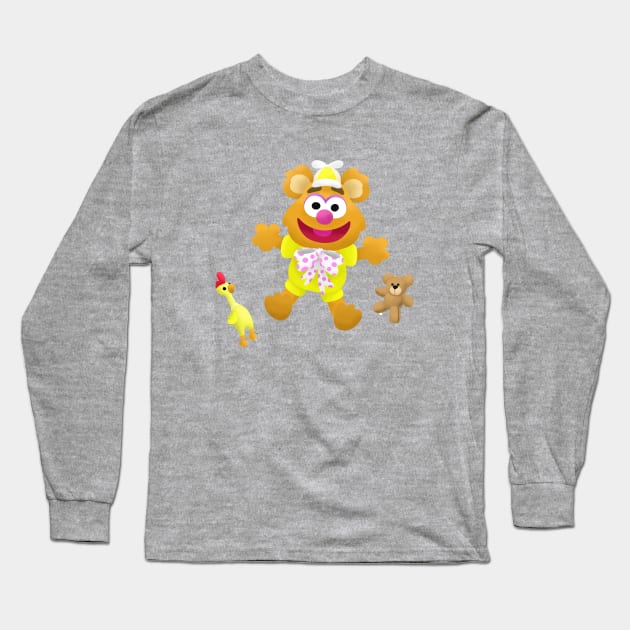 When Your Room Looks Kinda Weird - Fozzie Long Sleeve T-Shirt by TheGreatJery